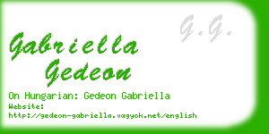 gabriella gedeon business card